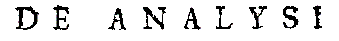 De Analysi