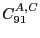 $ C^{A,C}_{91}$